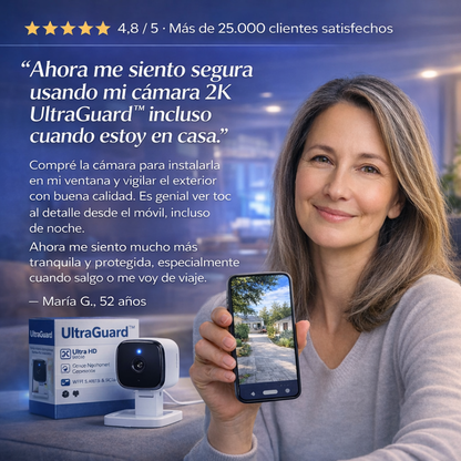 Cámara de Seguridad 2K para Ventana UltraGuard™