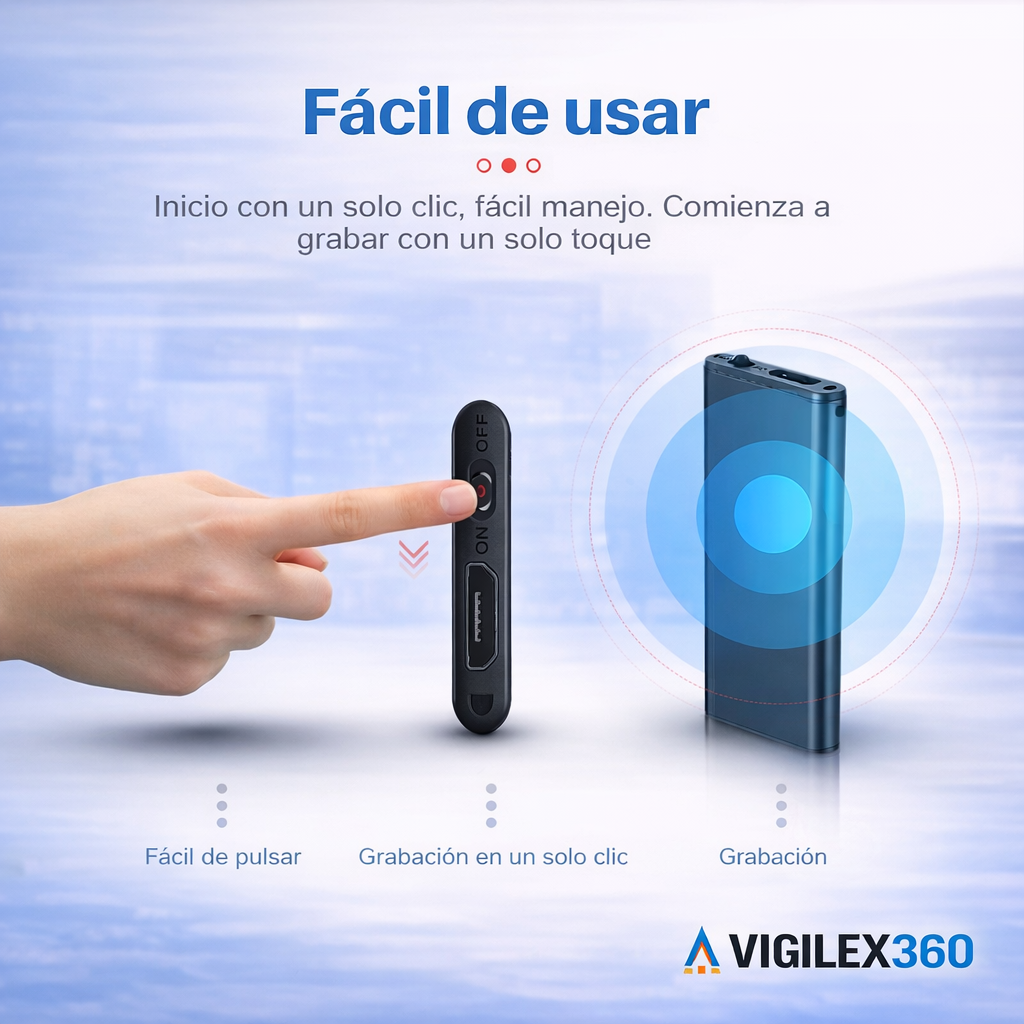 SpyRec™ – Mini Grabadora de Voz Espía Ultraportátil