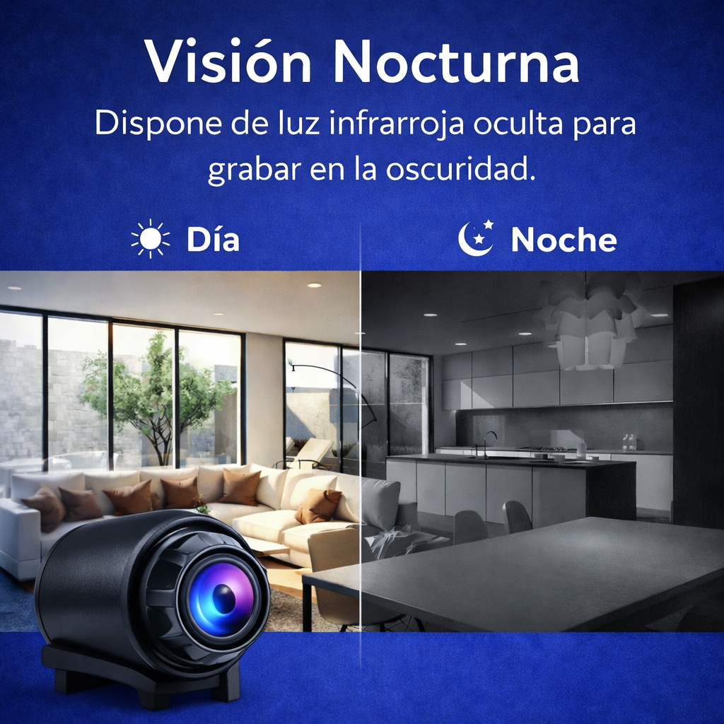 Mini Cámara de Seguridad Full HD 4K UltraVision™